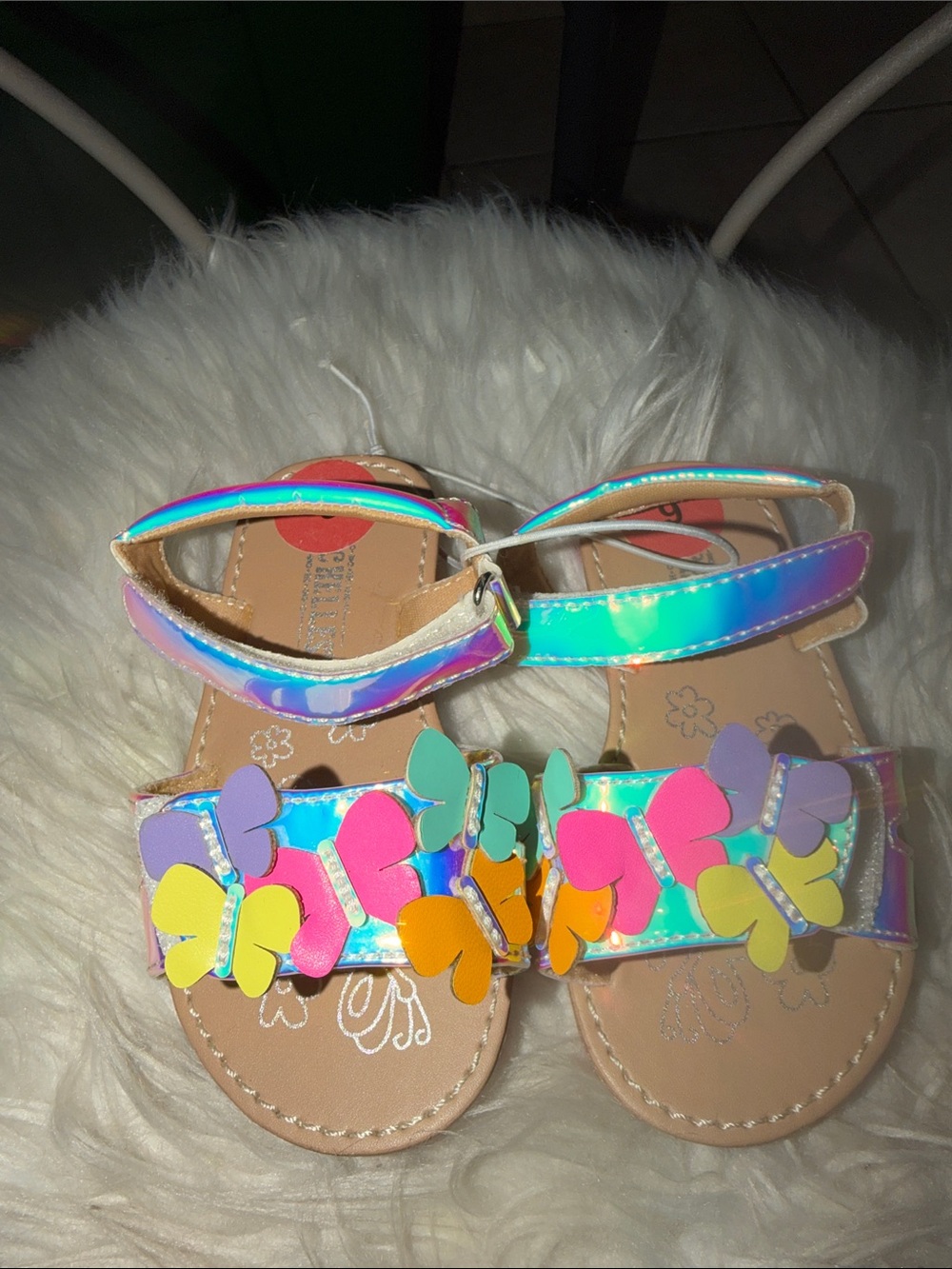 Seychelles Girls Holographic Butterfly Sandals - Multi